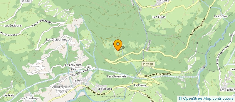 localisation de l'entreprise FOCUS & SHOOT  VILLARD-SUR-DORON