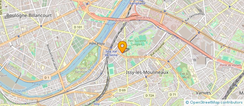 localisation de l'entreprise FOCUS SPORT à ISSY-LES-MOULINEAUX