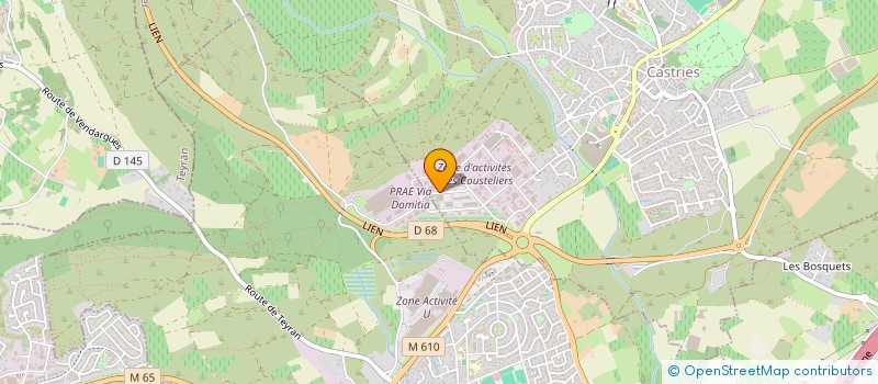 localisation de l'entreprise FOCUSSIA à CASTELNAU-LE-LEZ