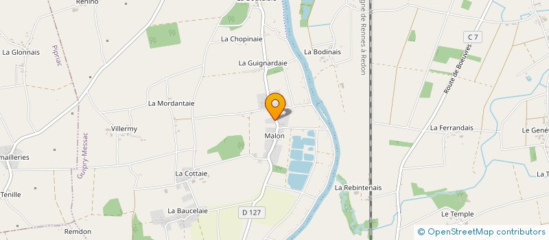 localisation de l'entreprise FOD  GUIPRY-MESSAC