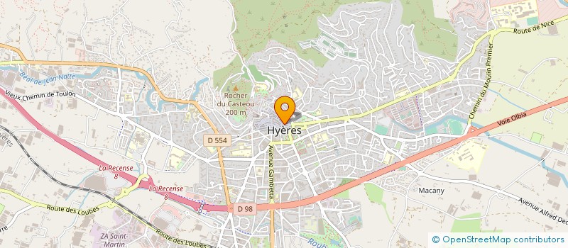 localisation de l'entreprise FODA à HYERES