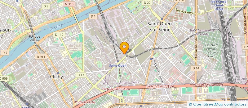 localisation de l'entreprise FODE HOLDING à SAINT-OUEN-SUR-SEINE