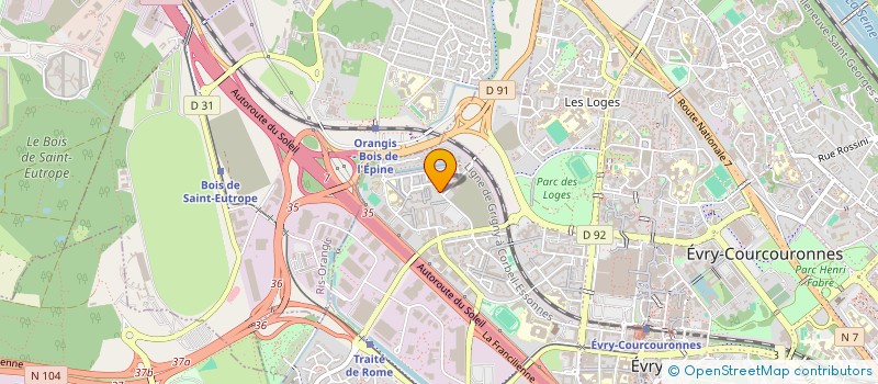 localisation de l'entreprise FODIA SAS à EVRY-COURCOURONNES
