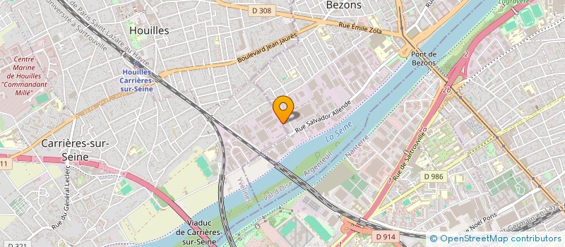 localisation de l'entreprise FODOR INDUSTRIE à BEZONS