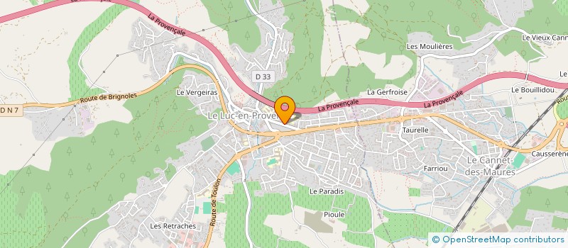 localisation de l'entreprise FOELLNER HOLDING SA à LE LUC