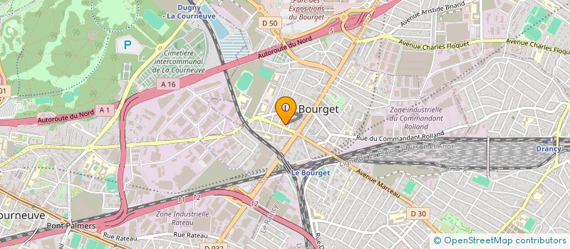 localisation de l'entreprise FOF BAT à LE BOURGET