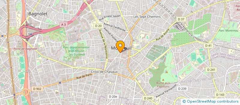 localisation de l'entreprise FOFACOM à MONTREUIL