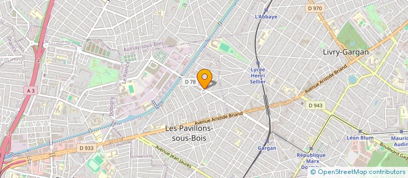 localisation de l'entreprise FOFANA PAGES  LES PAVILLONS-SOUS-BOIS