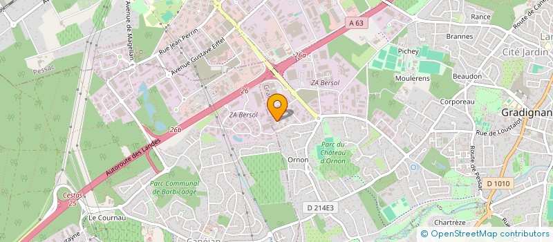 localisation de l'entreprise FOGA  GRADIGNAN