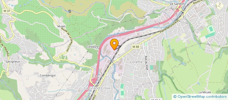 localisation de l'entreprise FOGECA à LORETTE
