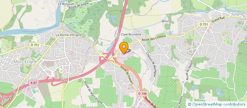 localisation de l'entreprise FOGEFOR ANGEVIN  SAINT-MELAINE-SUR-AUBANCE