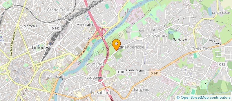 localisation de l'entreprise FOGEFOR LIMOUSIN - POITOU CHARENTES à PANAZOL