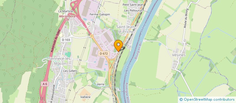 localisation de l'entreprise FOGEX à MACON