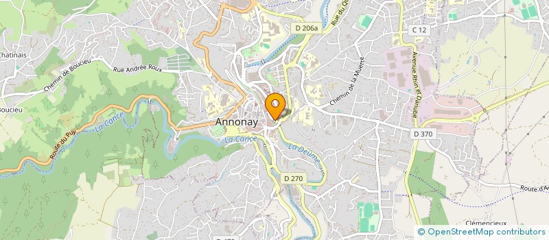 localisation de l'entreprise FOGGIA à ANNONAY