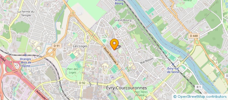 localisation de l'entreprise FOGP à EVRY-COURCOURONNES