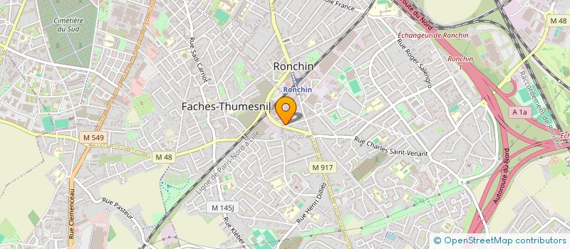 localisation de l'entreprise FOH  RONCHIN