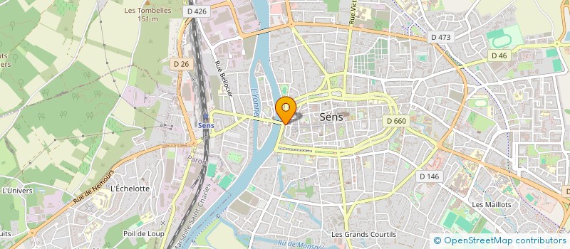 localisation de l'entreprise FOH  SENS