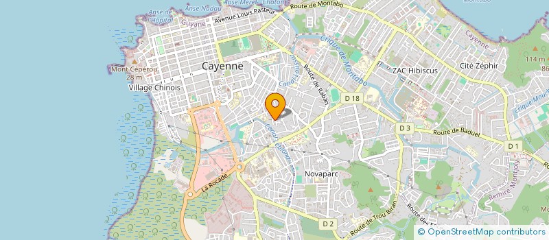 localisation de l'entreprise FOI ECOUTE ELEVATION JEUNESSE  CAYENNE