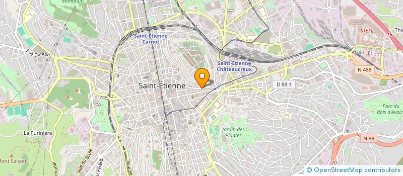 localisation de l'entreprise FOI ET LUMIERE SAINT ETIENNE  SAINT-ETIENNE