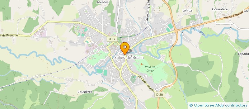 localisation de l'entreprise FOIRE EXPO SALIES à SALIES-DE-BEARN