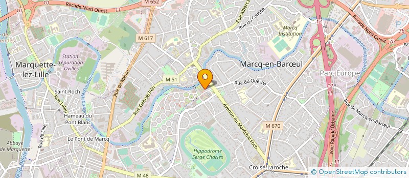 localisation de l'entreprise FOISPLUS à MARCQ-EN-BARŒUL