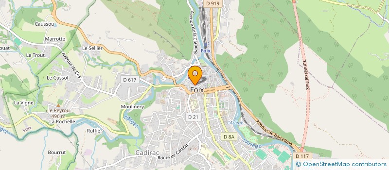 localisation de l'entreprise FOIX IMMOBILIER CONSEILS à FOIX