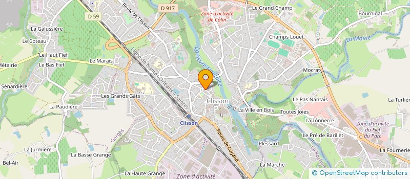 localisation de l'entreprise FOKYS STUDIO à CLISSON