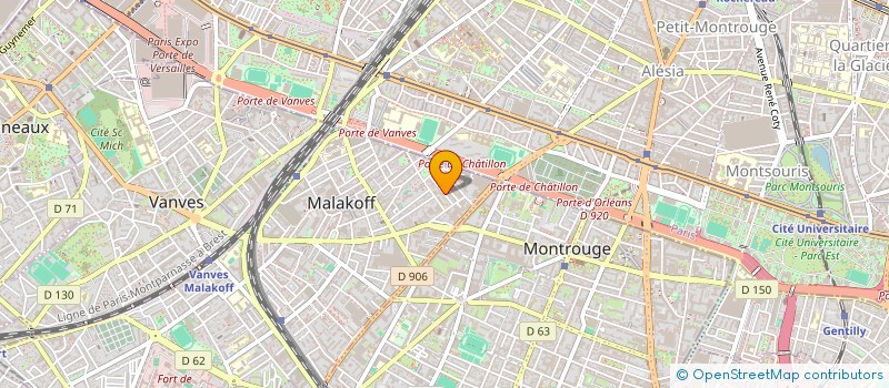 localisation de l'entreprise FOLGO  MALAKOFF