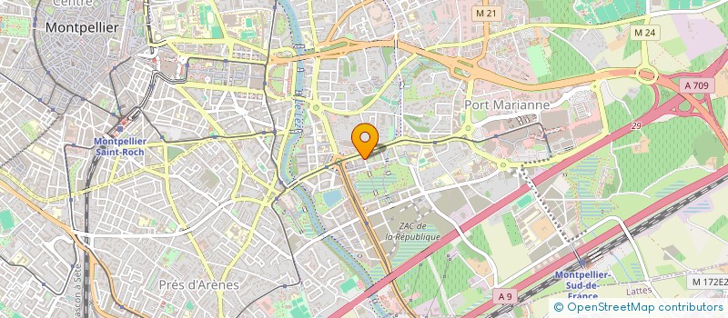 localisation de l'entreprise FOLH FORMATION INSERTION SOLIDARITE à MONTPELLIER