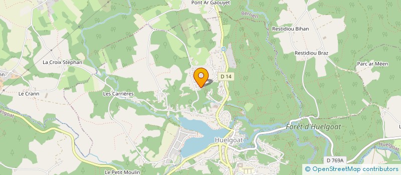 localisation de l'entreprise FOLIA ASS  HUELGOAT