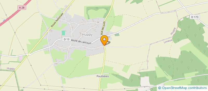 localisation de l'entreprise FOLIA PRODUCTION  HUPPY