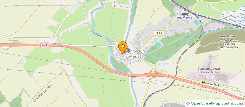 localisation de l'entreprise FOLIE BOBINE à PAGNY-SUR-MEUSE