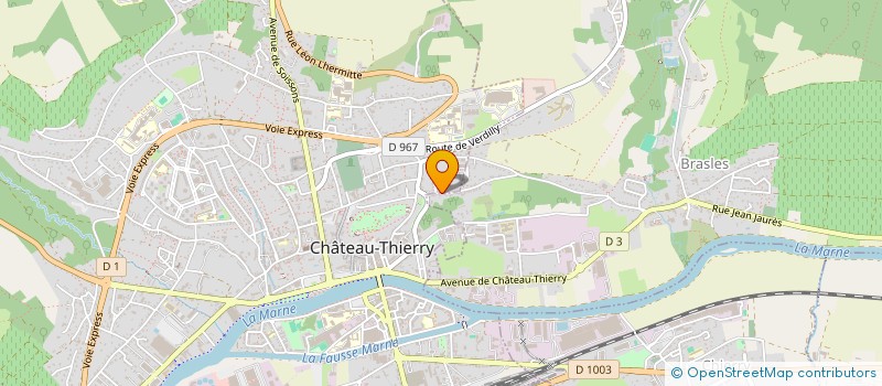 localisation de l'entreprise FOLIE L'ABBE à CHATEAU-THIERRY