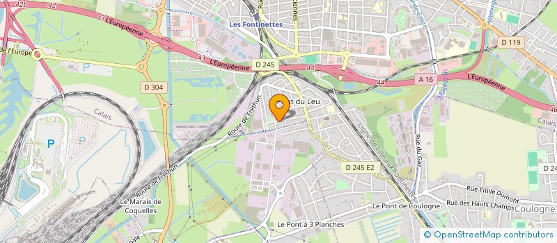 localisation de l'entreprise FOLIECONDE  CALAIS