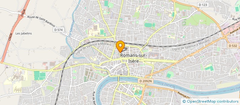 localisation de l'entreprise FOLIES DES ISLES à ROMANS-SUR-ISERE