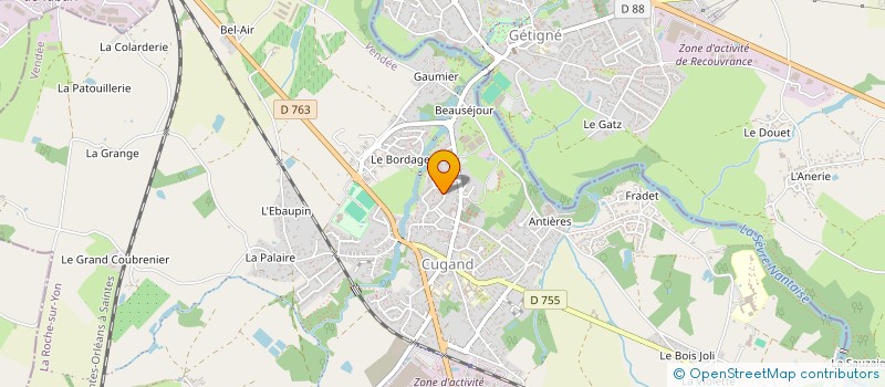 localisation de l'entreprise FOLIES NOCTURNES  CUGAND