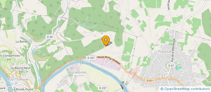 localisation de l'entreprise FOLIOLES  PRAYSSAC