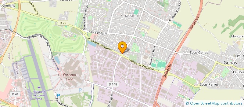 localisation de l'entreprise FOLIOMAT à CHASSIEU