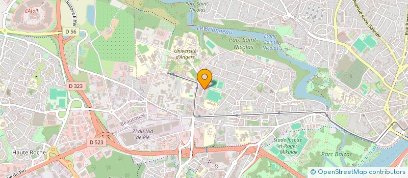localisation de l'entreprise FOLISA à ANGERS
