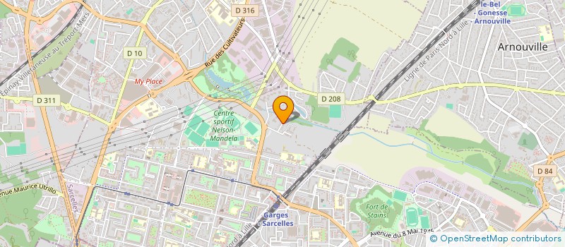localisation de l'entreprise FOLITH 23 à SARCELLES