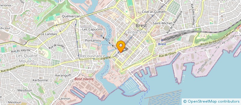 localisation de l'entreprise FOLK-CLUB à BREST