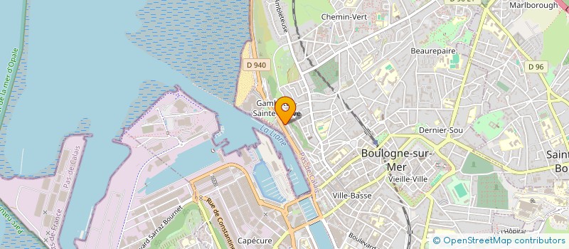 localisation de l'entreprise FOLKESTONE  BOULOGNE-SUR-MER