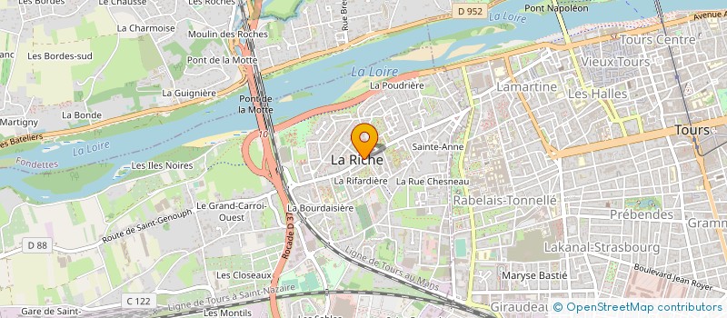 localisation de l'entreprise FOLKLO'RICHE  LA RICHE