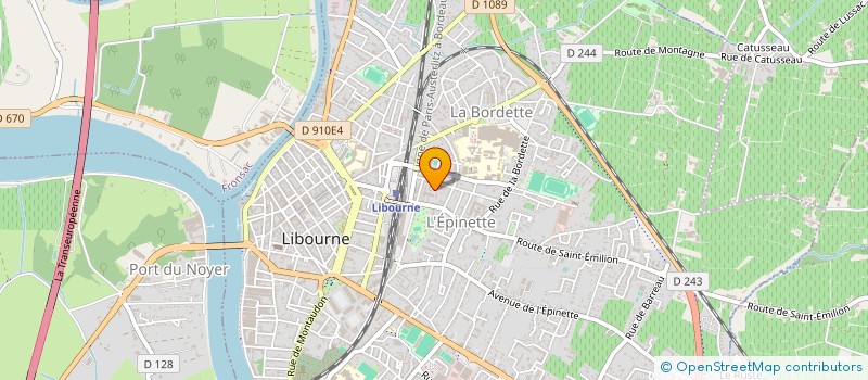 localisation de l'entreprise FOLKLORE D'AFRIQUE à LIBOURNE