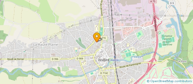 localisation de l'entreprise FOLKLORE ISSOIRIEN  ISSOIRE