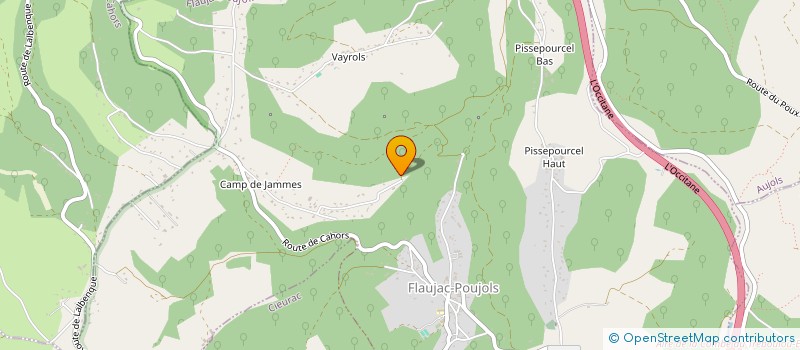 localisation de l'entreprise FOLLEBOUT  FLAUJAC-POUJOLS