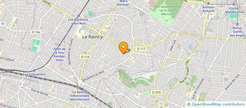 localisation de l'entreprise FOLLEMENT COUTURE à LE RAINCY
