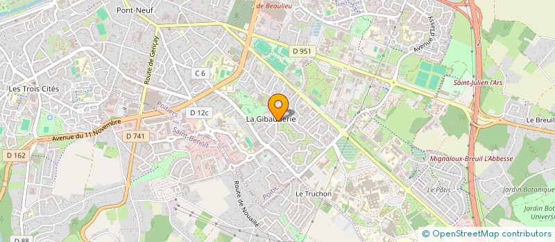 localisation de l'entreprise FOLLIODIS à POITIERS