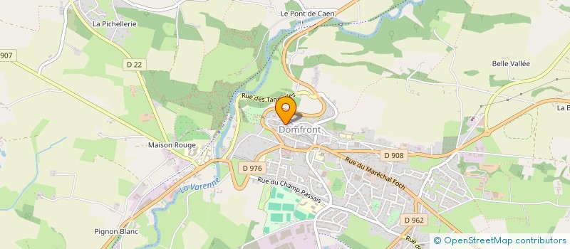 localisation de l'entreprise FOLLIOT à DOMFRONT-EN-POIRAIE