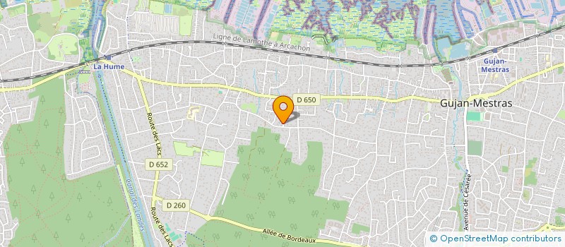 localisation de l'entreprise FOLLIOT  GUJAN-MESTRAS